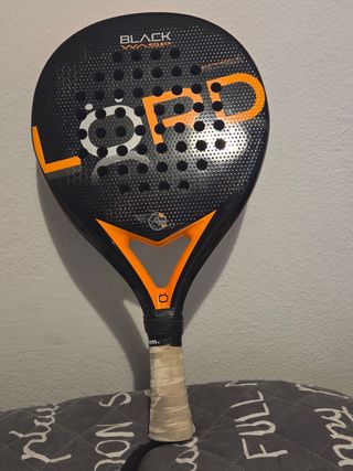 Pala Pádel Lord negra/naranja usada