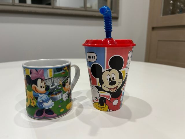 Taza y vaso Disney: ¡Sin usar!