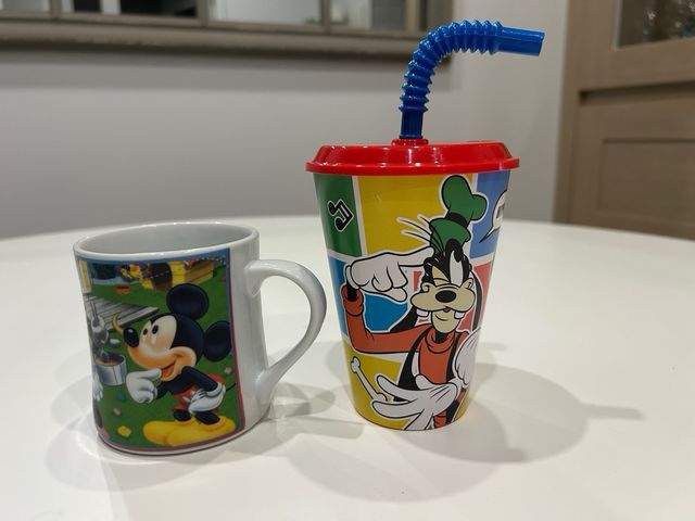 Taza y vaso Disney: ¡Sin usar!