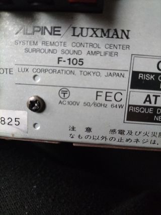 Amplificador Luxman  F-105 surround