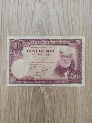 Billete 50 pesetas 1951 Serie C