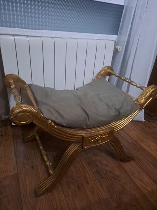 Sillón dorado madera estilo Luis XV