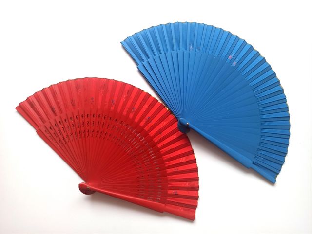 Abanico pintado a mano + funda. Aires de Verano