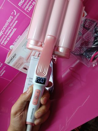 Ondulador Triple SILVERCREST Rosa