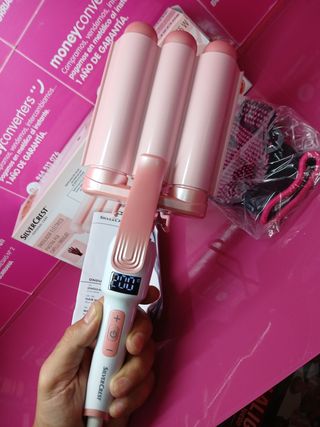 Ondulador Triple SILVERCREST Rosa