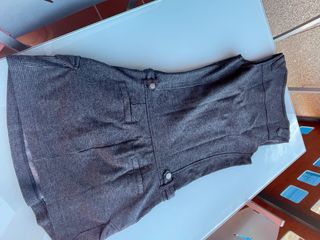 Vestido Bershka gris talla S