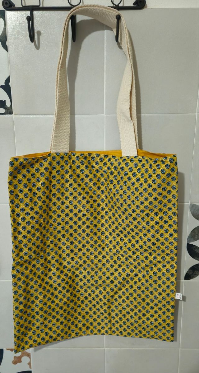 Shopper fiori celesti