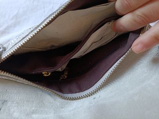 Bolso bandolera plateado