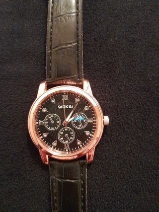 Reloj WOKAI dorado y negro Vintage 