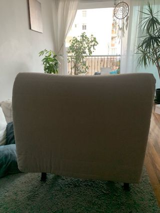 Sillón cama plegable beige