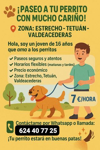 Paseo perros - Estrecho, Tetuán