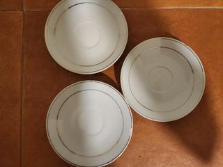 10 Tazas porcelana doradas