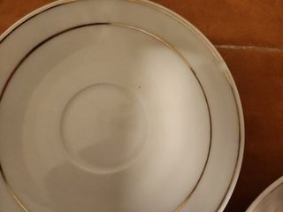 10 Tazas porcelana doradas