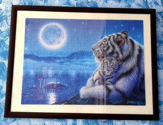 Cuadro puzzle nocturno grande