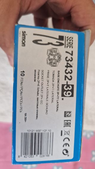 10 Mecanismos Enchufe Simon 73432-39