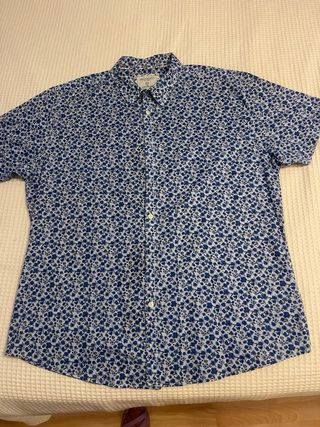 Camisa Springfield XXL - Flores azules