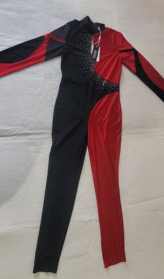 Mono gimnasia rítmica rojo-negro TALLA 146-152cm