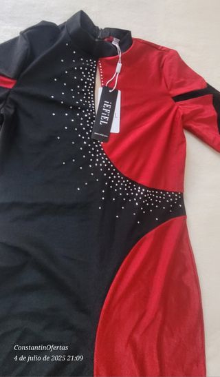 Mono gimnasia rítmica rojo-negro TALLA 146-152cm
