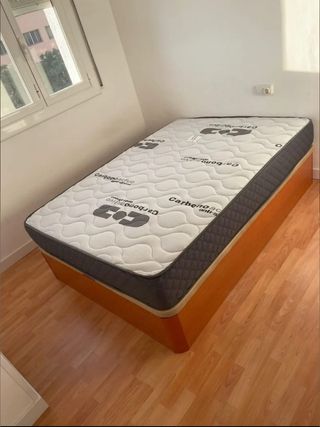 Cama almacenaje - cabecero tapizado