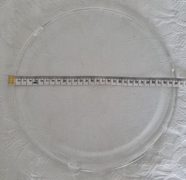 Plato cristal microondas