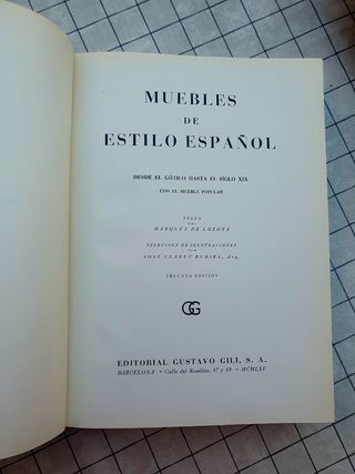 Muebles de Estilo Español.