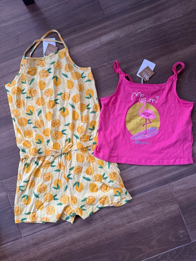 Lote top + mono NUEVO t. 13-14