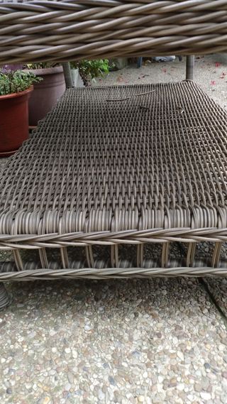 Mesa ratán jardín - Gris