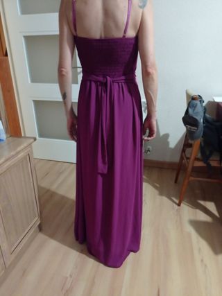 Vestido fiesta morado largo