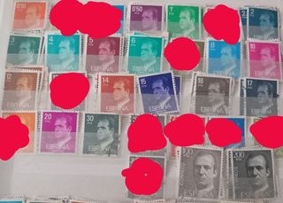 Cambio sellos  de Franco y Juan carlos I 