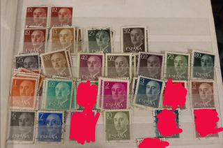 Cambio sellos  de Franco y Juan carlos I 