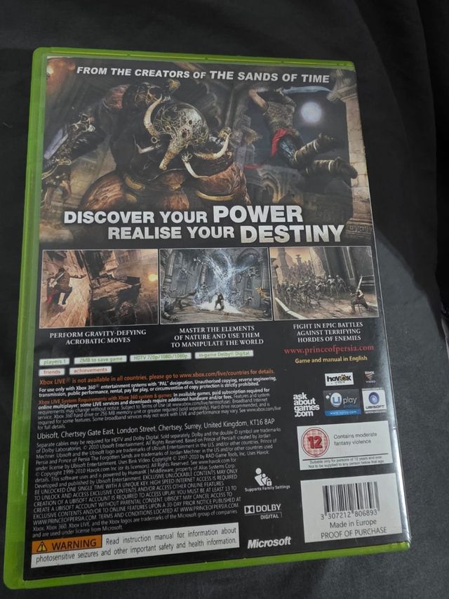 Prince of Persia: Le sabbie dimenticate Xbox 360