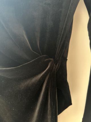 Vestido terciopelo negro