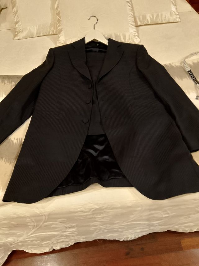 Traje azul raya diplomatica Marca Caramelo