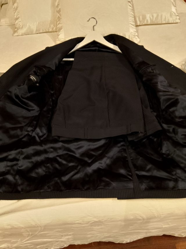 Traje azul raya diplomatica Marca Caramelo