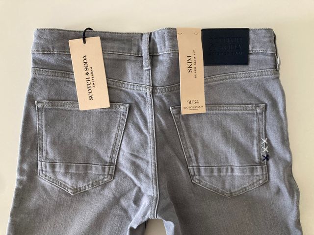 Scotch & Soda Skim. Pantalón vaquero gris. W31 L34