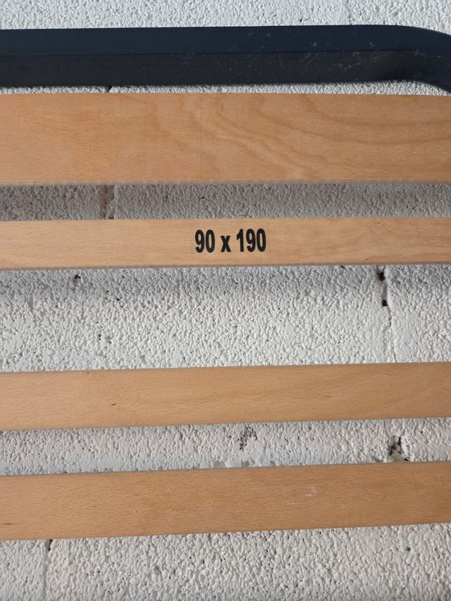 Somier 90x190 - Madera y metal