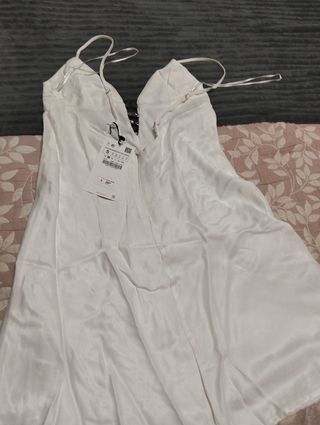 Vestido blanco corto talla S