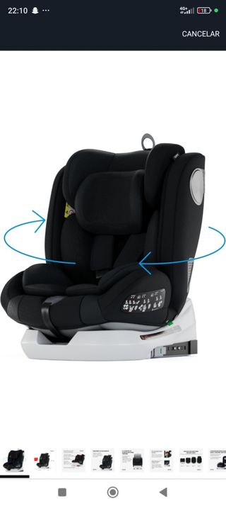 Silla coche giratoria Babyfit ISOFIX