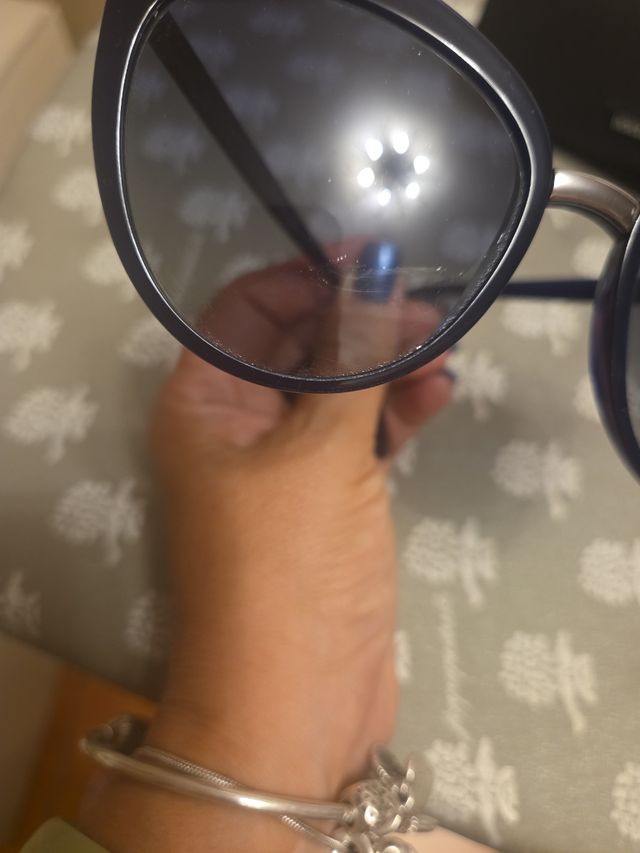 Occhiali Dolce&Gabbana blu lente sinistra rovinata