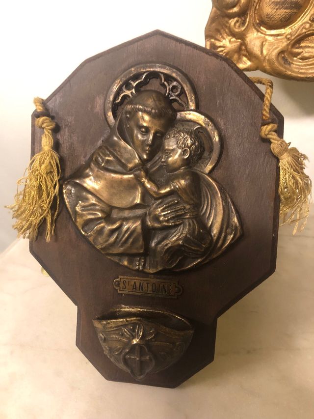 Benditera antigua madera metal Francia