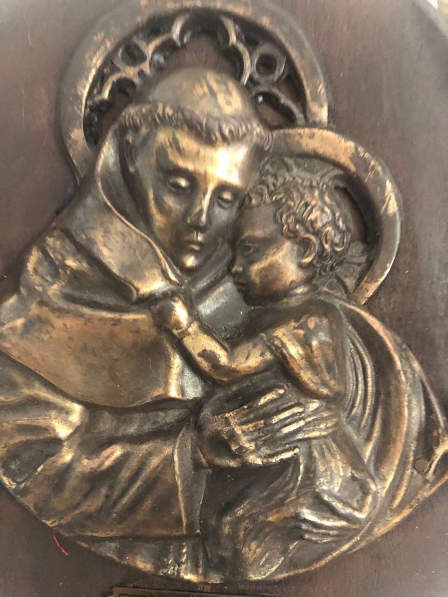 Benditera antigua madera metal Francia