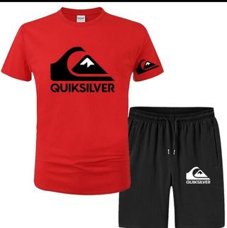 Conjunto Quiksilver - S, rojo y negro