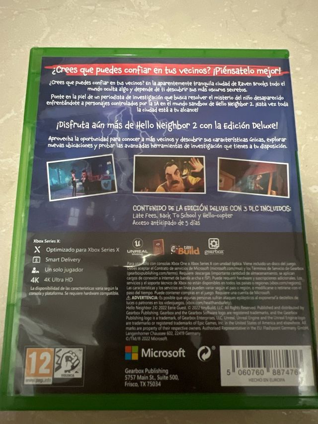 hello neighbor 2 para xbox
