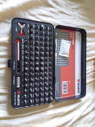 Set 90 punte inserti Wurth 1/4