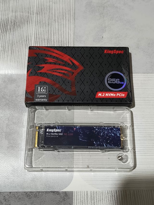 Disco SSD KingSpec 256GB M.2 NVMe PCIe