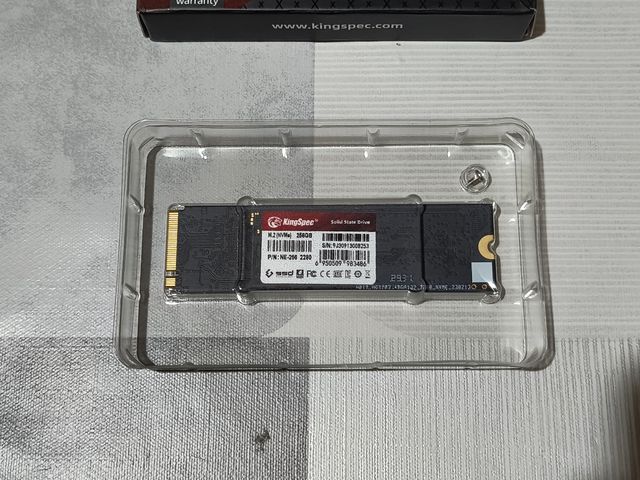 Disco SSD KingSpec 256GB M.2 NVMe PCIe