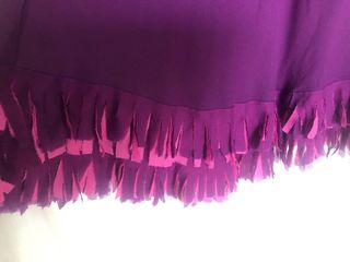 Vestido fiesta rosa y morado