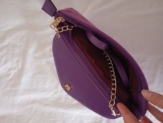 Bolso bandolera malva