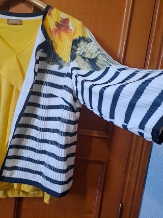 Chaqueta Antea rayas azul marino