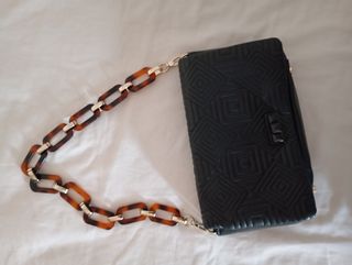 Bolso negro cadena - Bolso bandolera